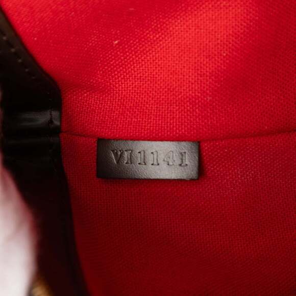 LOUIS VUITTON Authentic Brown Damier Leather Tote Bag - Picture 6 of 6